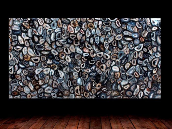 Black Agate Semi Precious Gemstone