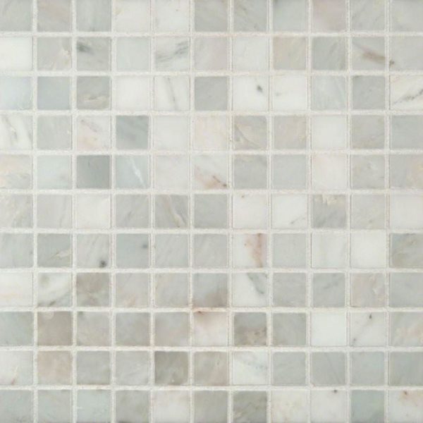 Arabescato Carrara 1×1 Honed In 12×12 Mesh