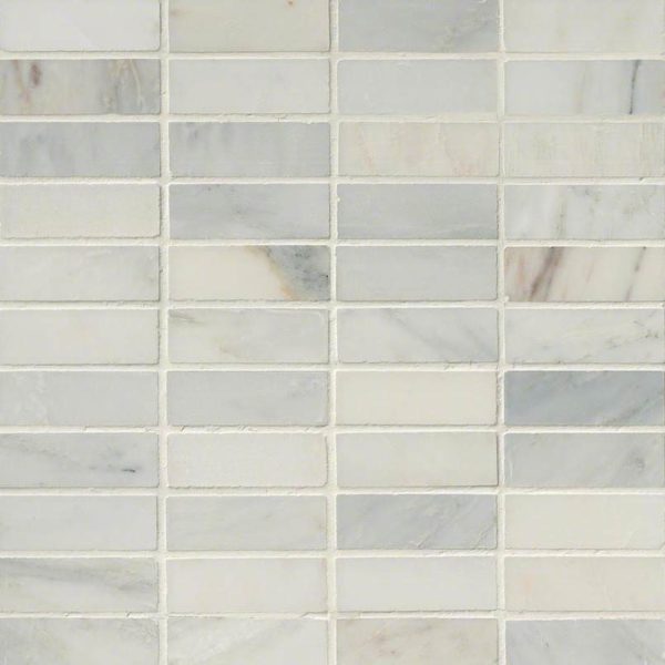 Arabescato Carrara 1×3 Honed In 12×12 Mesh