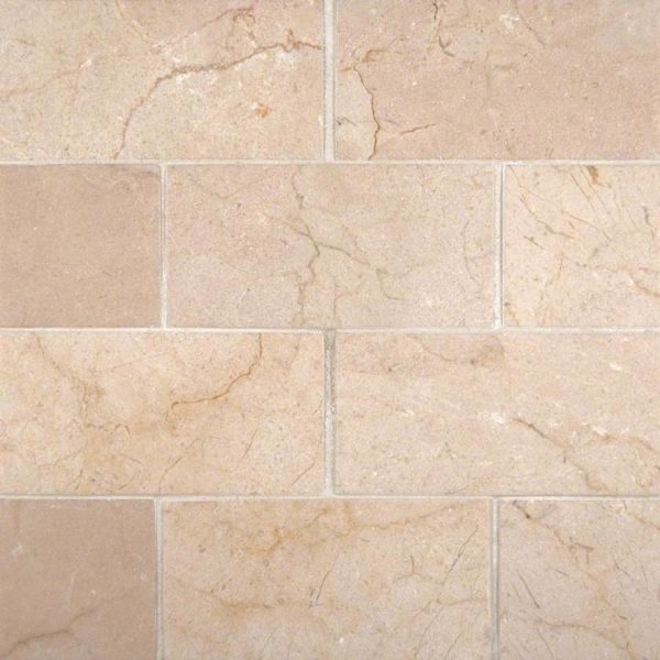 Crema Marfil Subway Tile Honed 3×6
