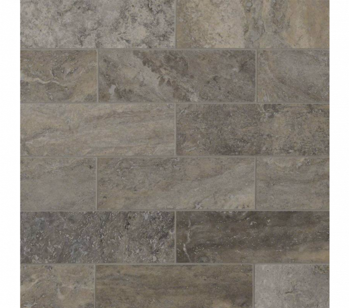 Silver Travertine Subway Tile 4×12