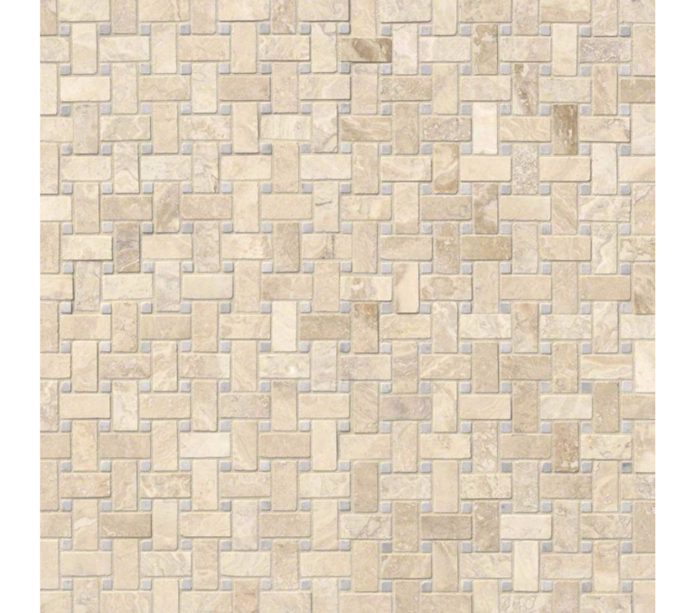 Tuscany Alabastrino Basketweave Pattern Honed And Filled