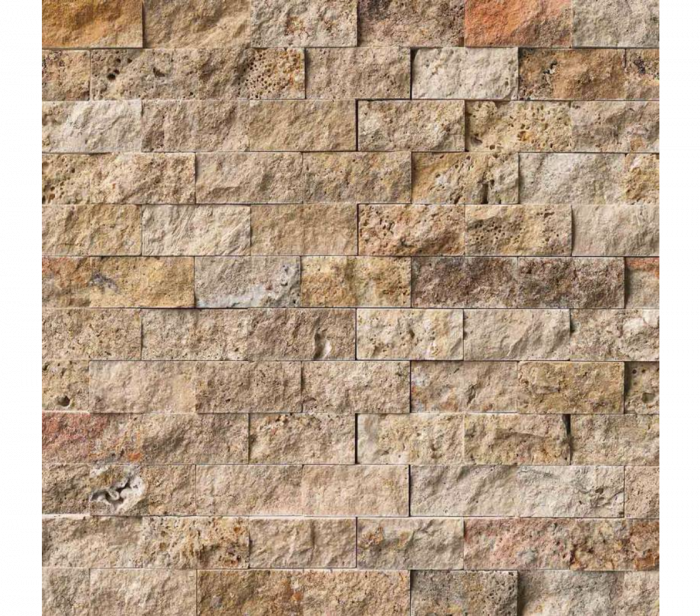 Tuscany Scabas 2×4 Split Face In 12×12 Mesh