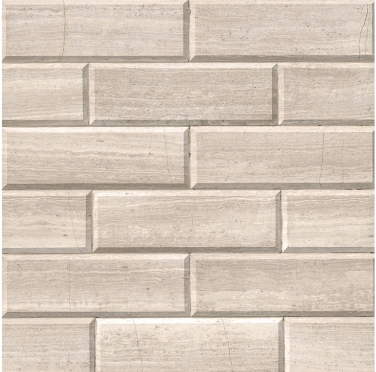 White Oak Subway Tile Honed Beveled 4×12