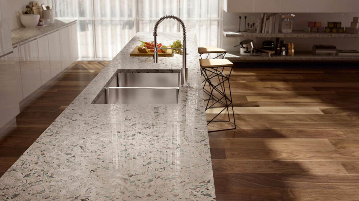 Recycled Glass Countertops