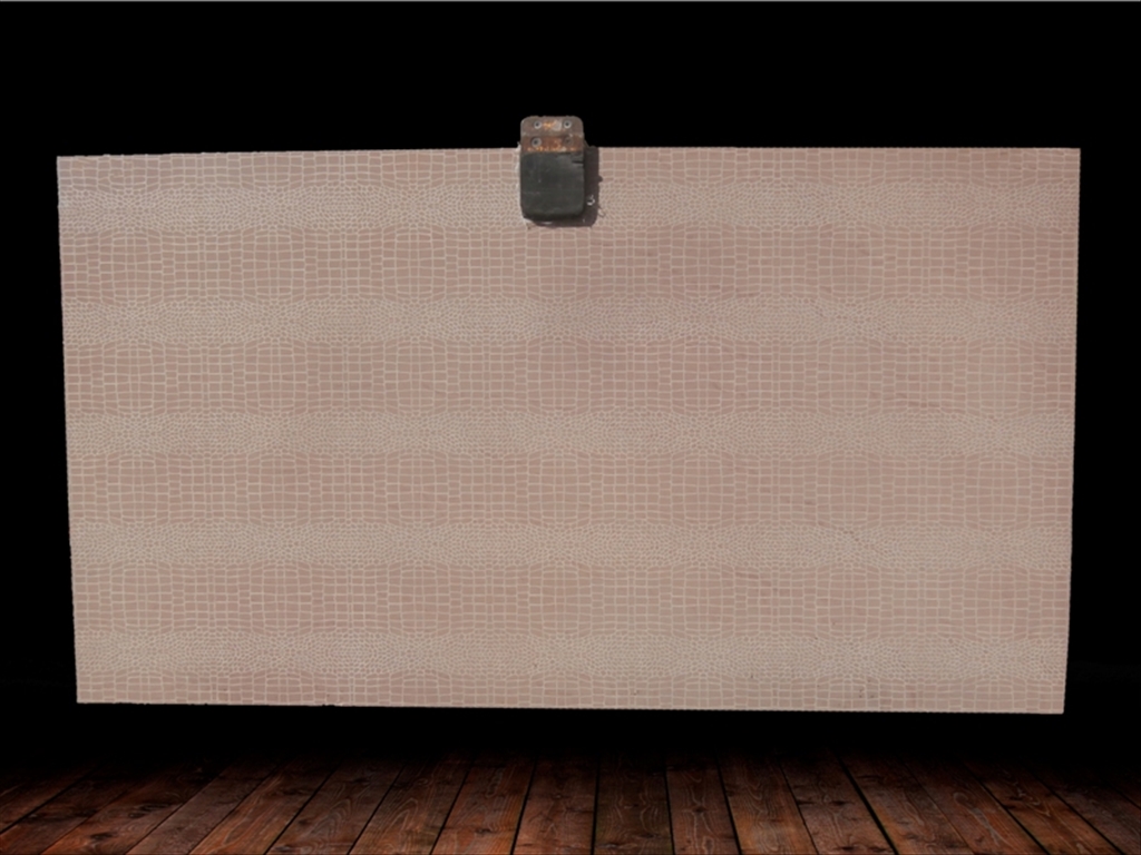 BROWN CROCO DESIGN POLISHED QUARTZITE