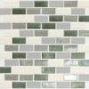 DALTILE COASTAL KEYSTONES CARIBBEAN PALM BRICK-JOINT MOSAIC 5216