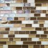 DALTILE GLASS HORIZONS MEDITERRANEAN BLEND RANDOM LINEAR MOSAIC