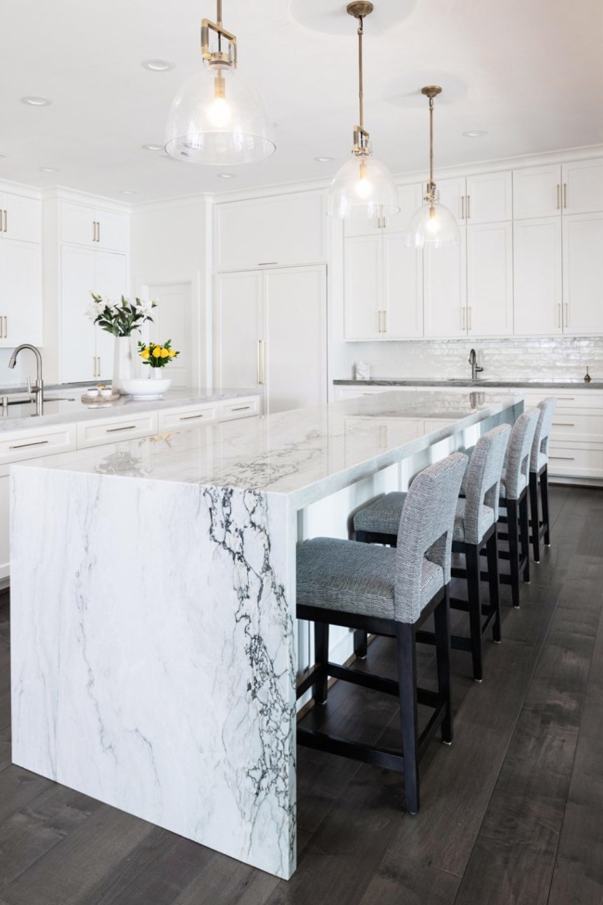 Whimsical Sea Pearl Quartzite Dream Kitchen