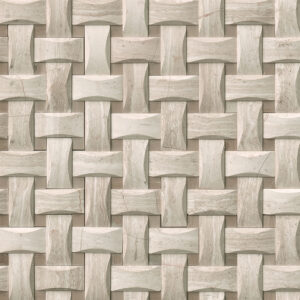 White Oak Arched Basketweave Honed