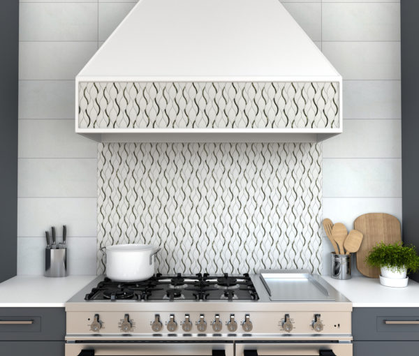 Symmetry Silver Anthology Backsplash Tile