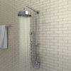 Bamboo 2x6 Backsplash Tile in Bathroom Shower