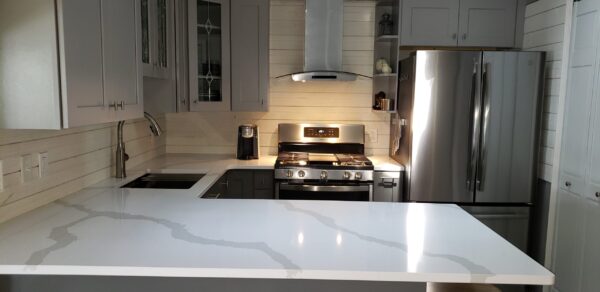 Bianco Calacatta Silestone Quartz Kitchen