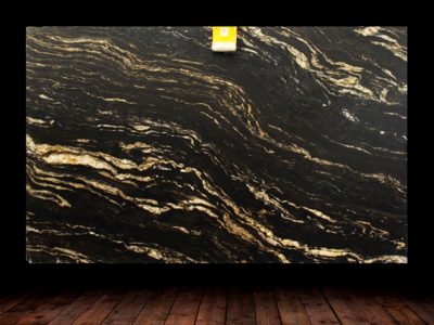 Black Cosmic Leather Finish Granite Slab1