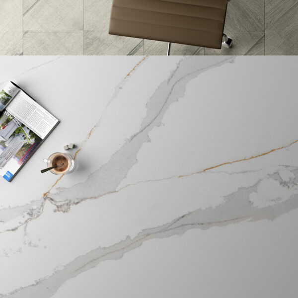 Calacatta Sol LG Viatera Quartz Kitchen