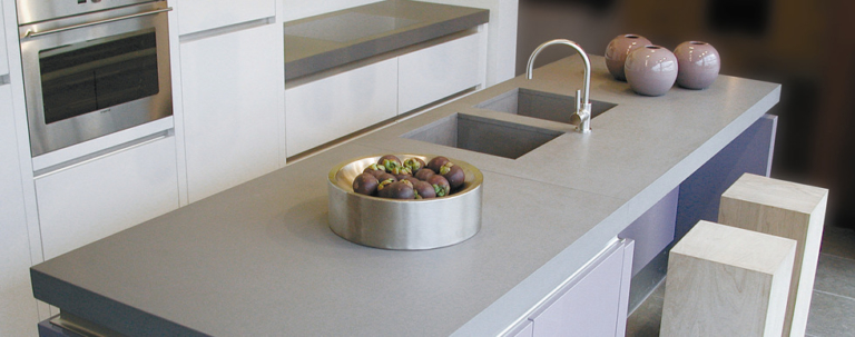 Concrete Caesarstone Quartz Kitchen