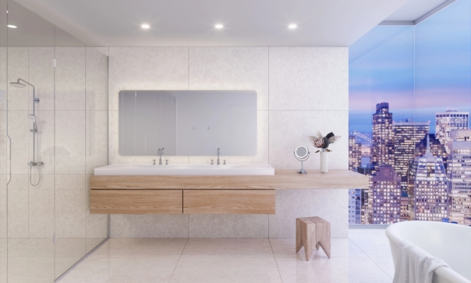 Salt Lake Cambria Quartz Bathroom