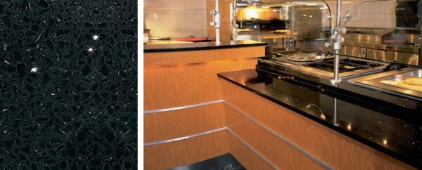 Stellar Night Silestone Quartz Sample